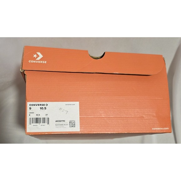 Converse A03277C Chucks 70ATCX Unisex Black Platform Sneakers. NWB M 9, W 10.5 - Picture 10 of 10